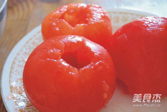 虾仁炒蛋番茄盅的做法