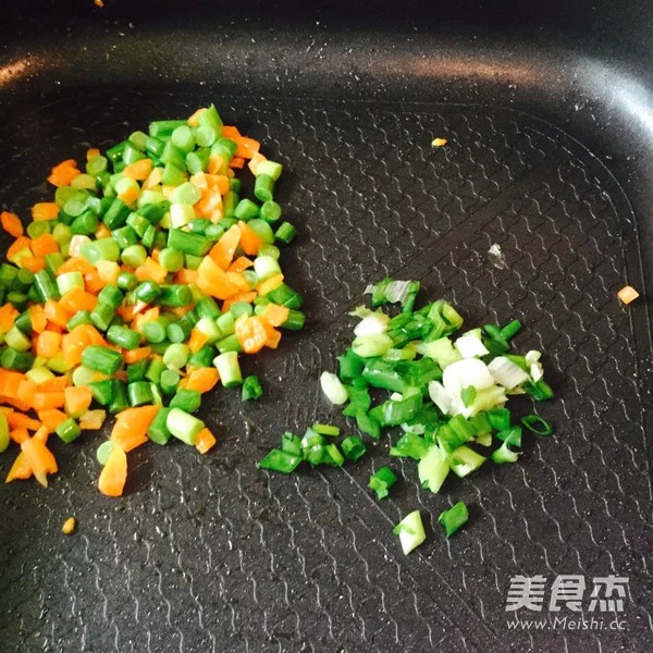 杂蔬炒饭的做法