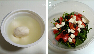 马苏里拉蔬菜沙拉步骤5-6