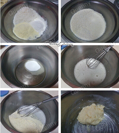 蛋白椰蓉酥步骤1-3