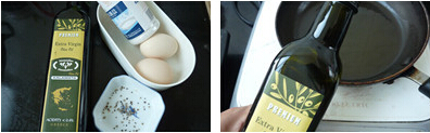 橄榄油煎蛋步骤1-2