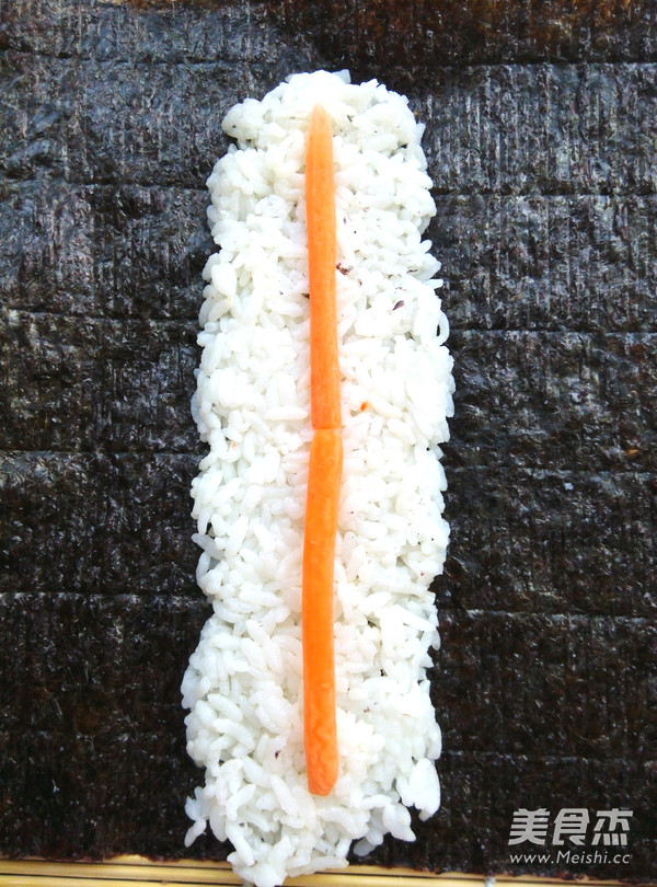 包头巾的小花猫寿司的做法