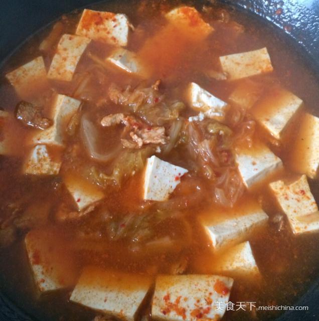 韩式泡菜肉片汤