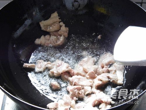 龙须菜炒肉片的做法