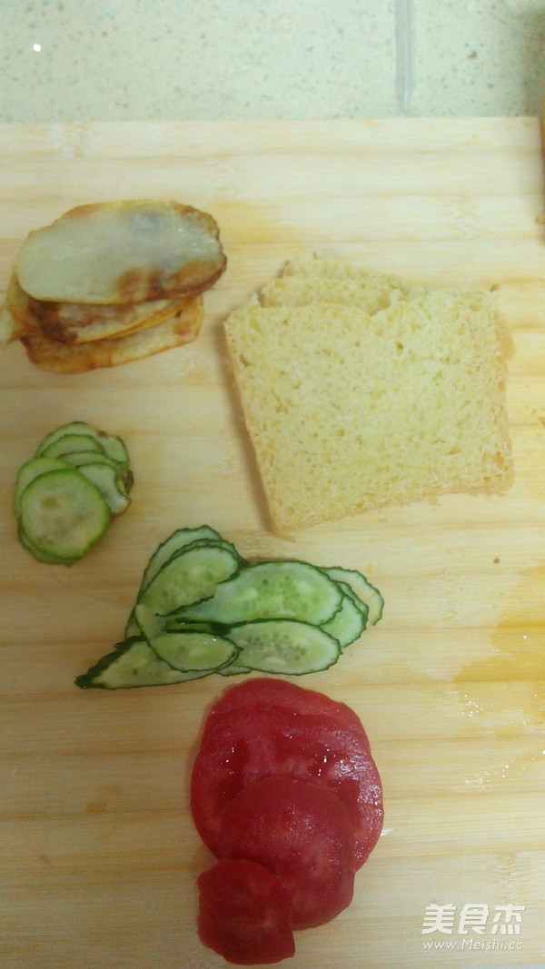 扒蔬菜三明治的做法
