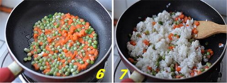 蛋炒饭的做法步骤5-6