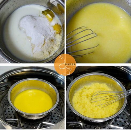 香甜松软奶黄包的做法步骤1-4