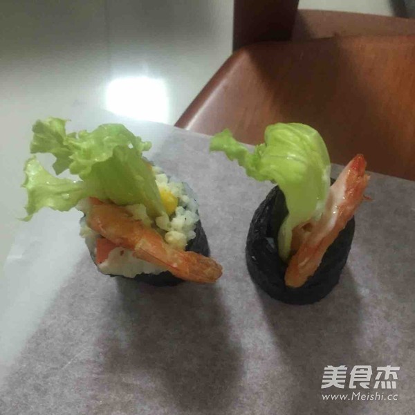 虾尾寿司的做法