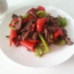 青红椒炒牛肉