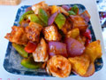 菠萝虾仁咕咾豆腐的做法