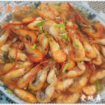 清水煮河虾