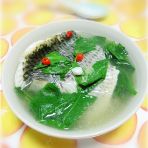 罗非鱼枸杞叶汤的做法
