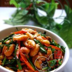 韭菜炒河虾的做法