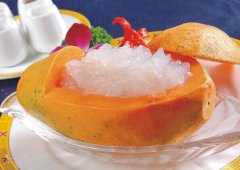 雪蛤炖木瓜