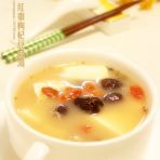 红枣枸杞豆腐汤的做法