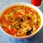 西红柿海米蘑菇汤