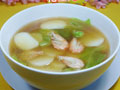 江白虾圆白菜年糕汤的做法