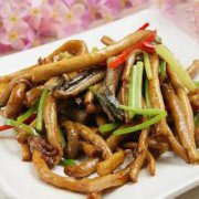 茶树菇炒鳝丝的做法