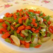 芹菜炒胡萝卜粒的做法