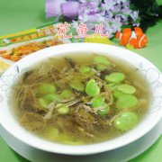 笋干菜蚕豆汤的做法